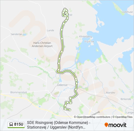 815U bus Line Map