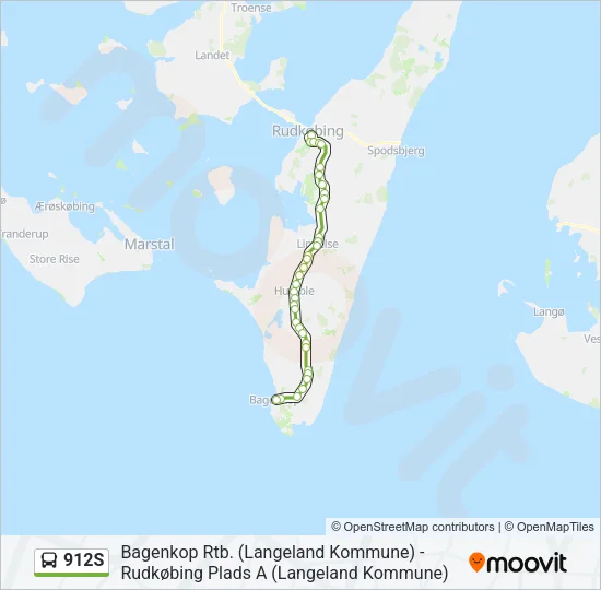 912S Bus Line Map