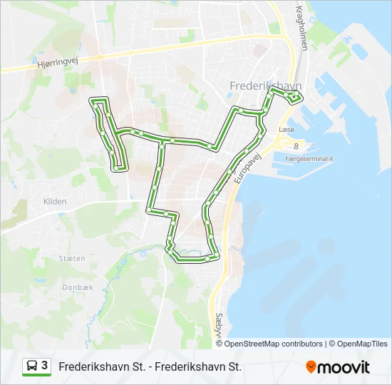 3 Bus Line Map