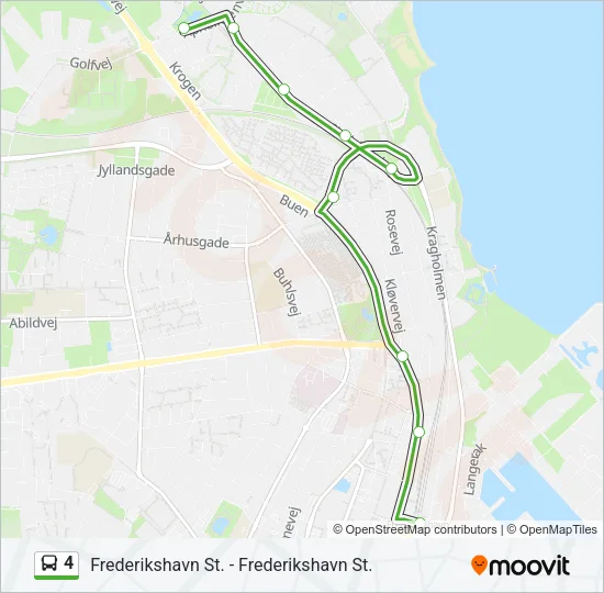 4 Bus Line Map