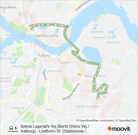 6 Bus Line Map