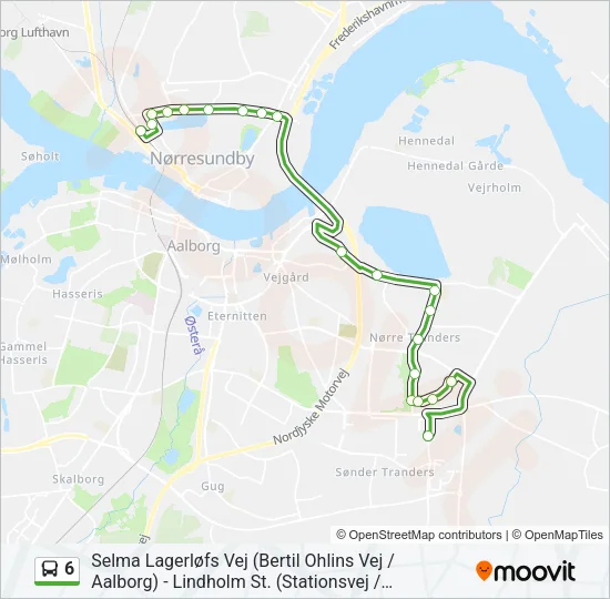 6 Bus Line Map