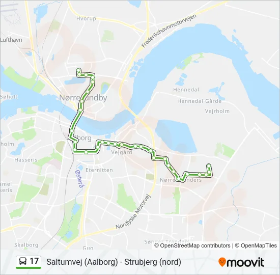 17 Bus Line Map