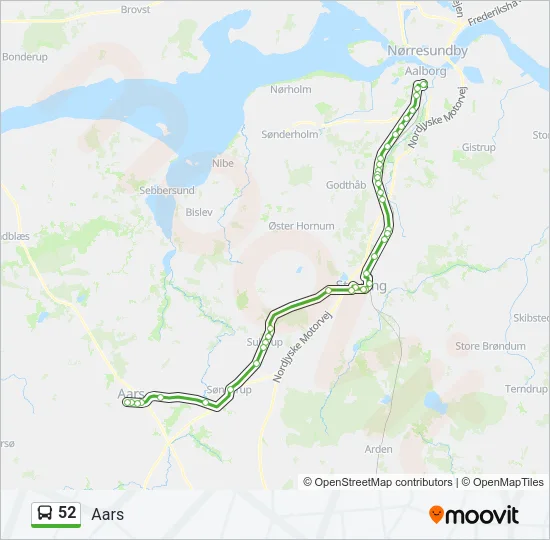 52 Bus Line Map