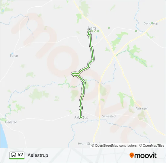 52 Bus Line Map