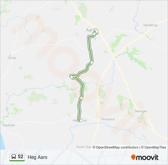 52 bus Line Map