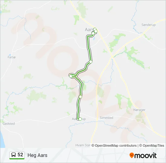 52 Bus Line Map