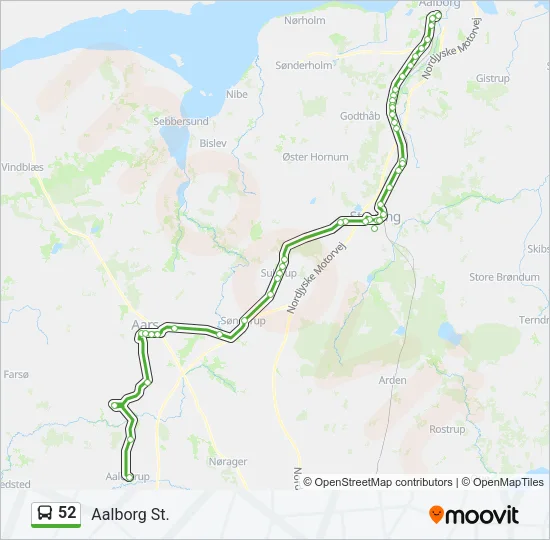 52 Bus Line Map