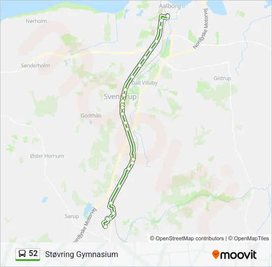 52 Bus Line Map