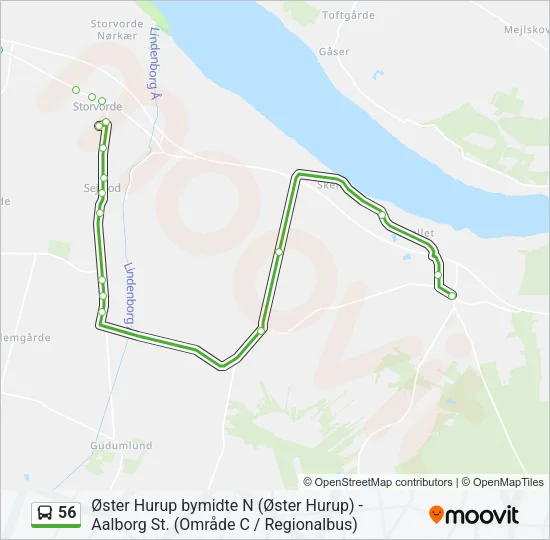 56 Bus Line Map