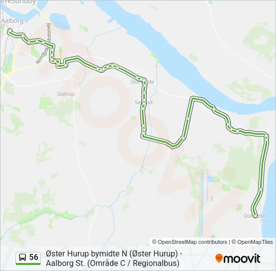 56 Bus Line Map