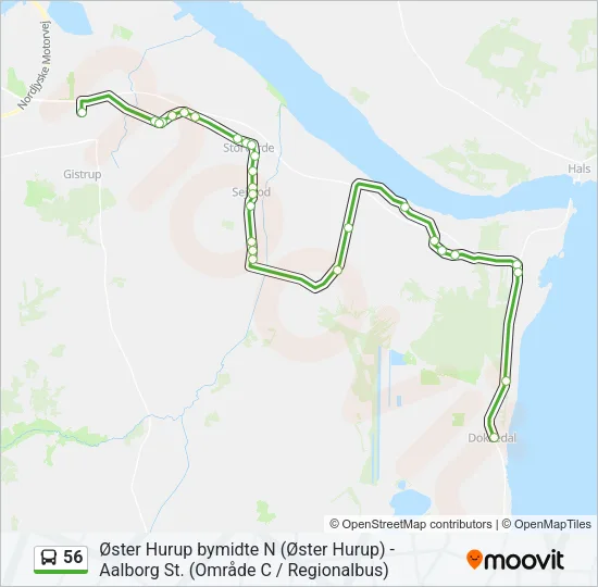 56 Bus Line Map
