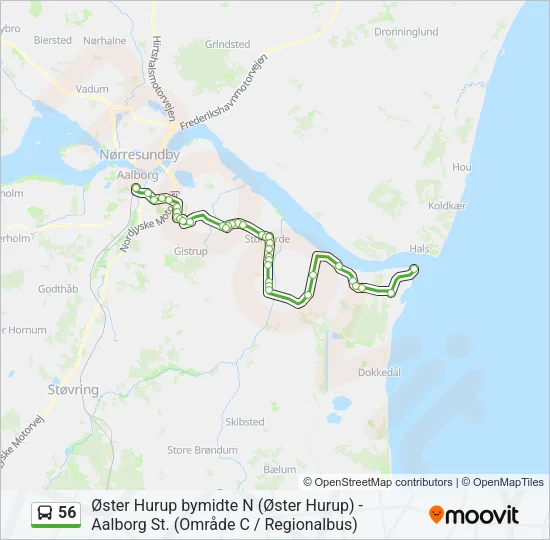 56 Bus Line Map