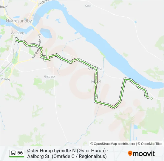 56 Bus Line Map