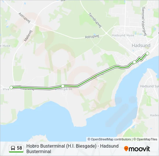 58 Bus Line Map