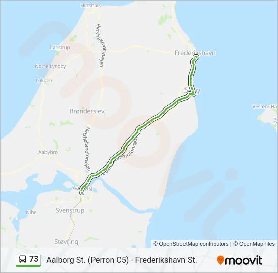 73 Bus Line Map