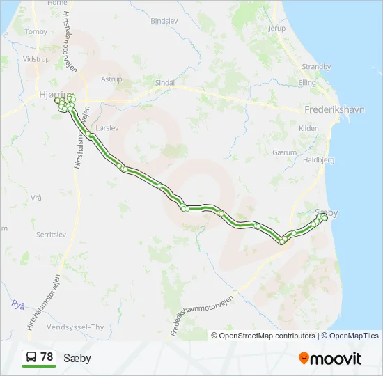 78 Bus Line Map