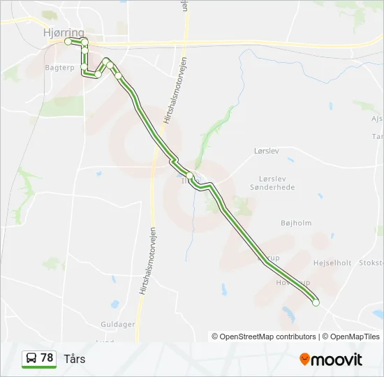 78 Bus Line Map