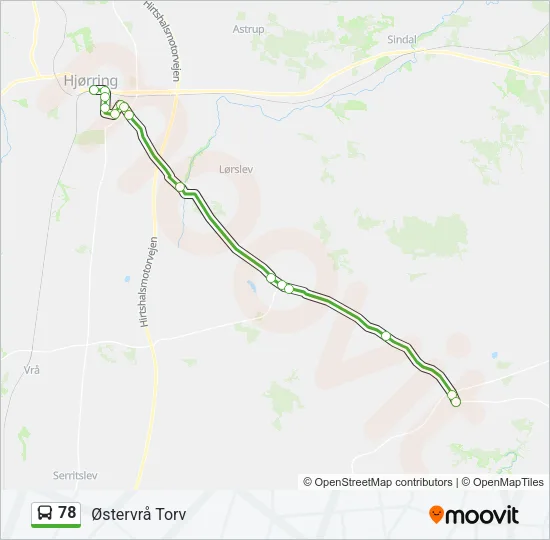 78 Bus Line Map