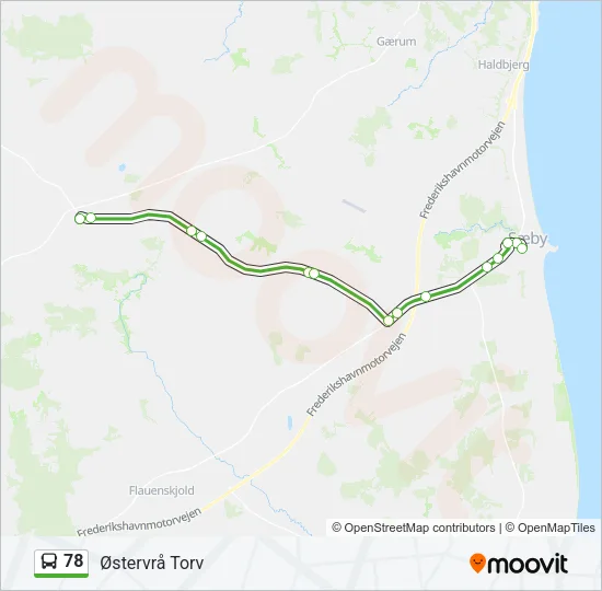 78 Bus Line Map