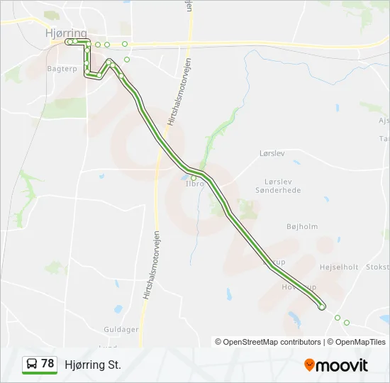 78 Bus Line Map