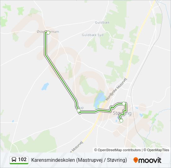 102 Bus Line Map