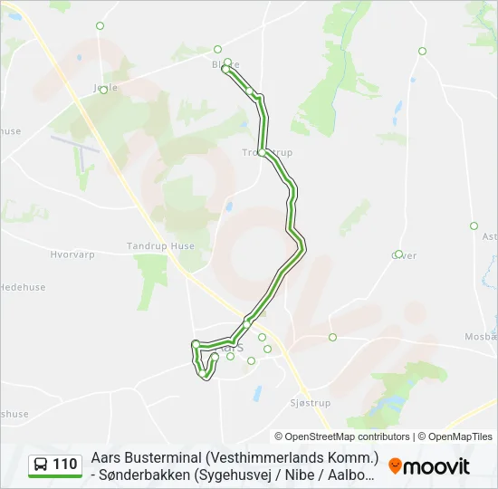 110 Bus Line Map