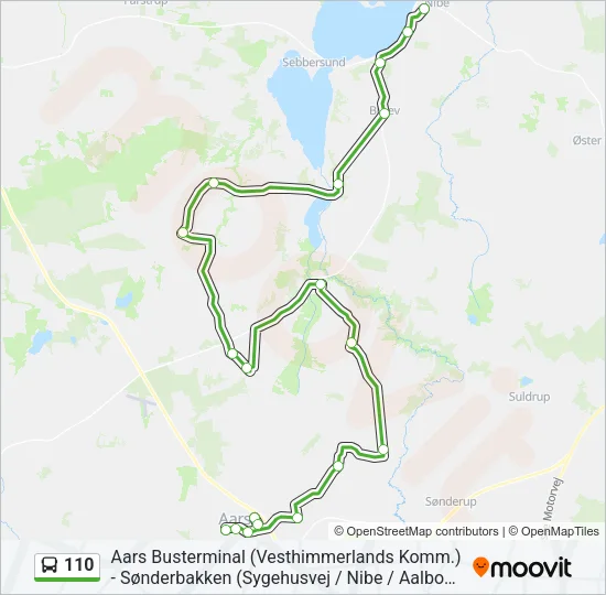 110 Bus Line Map