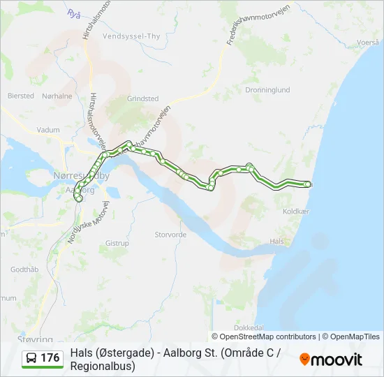 176 Bus Line Map