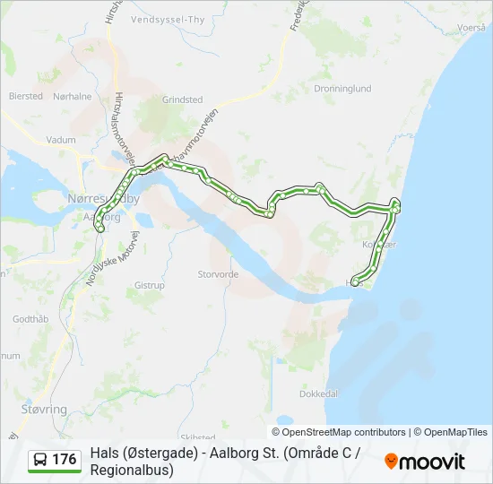 176 Bus Line Map