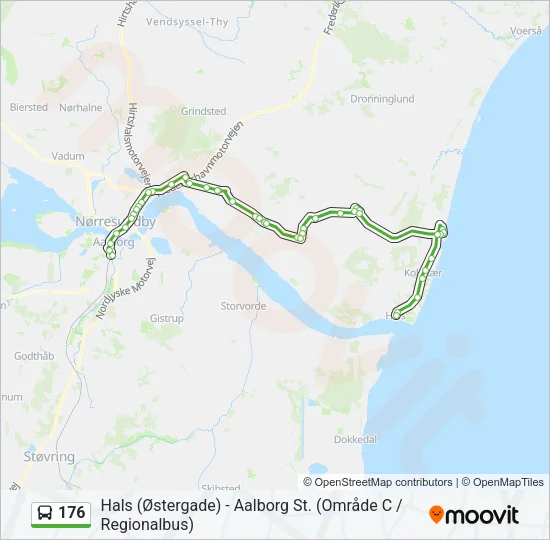 176 Bus Line Map