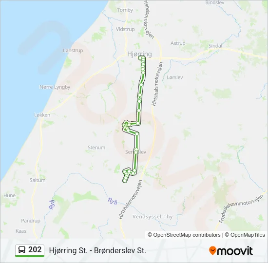202 Bus Line Map