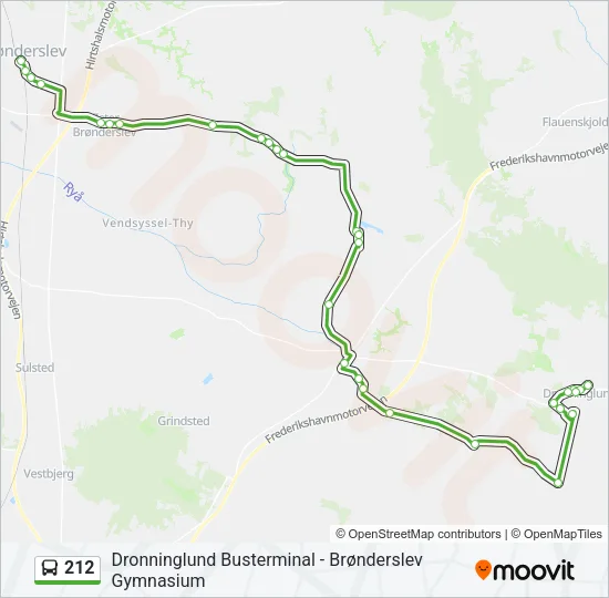 212 Bus Line Map