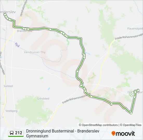 212 Bus Line Map