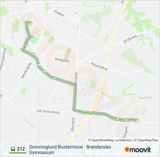 212 Bus Line Map