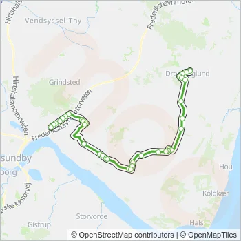 213 Bus Line Map