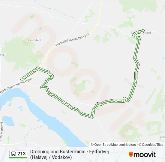 213 Bus Line Map