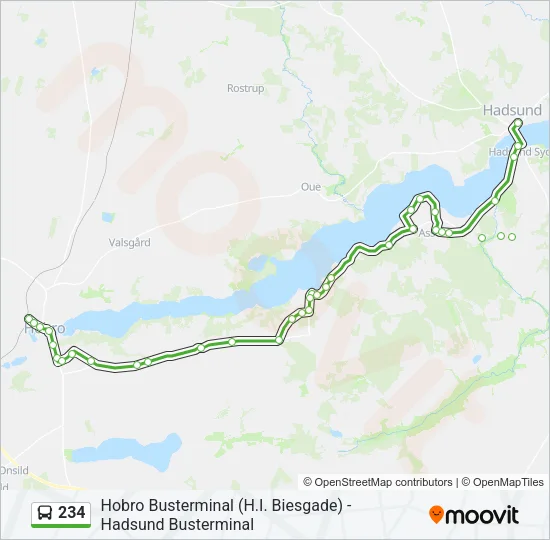 234 Bus Line Map