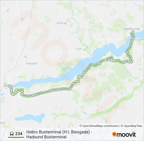 234 Bus Line Map