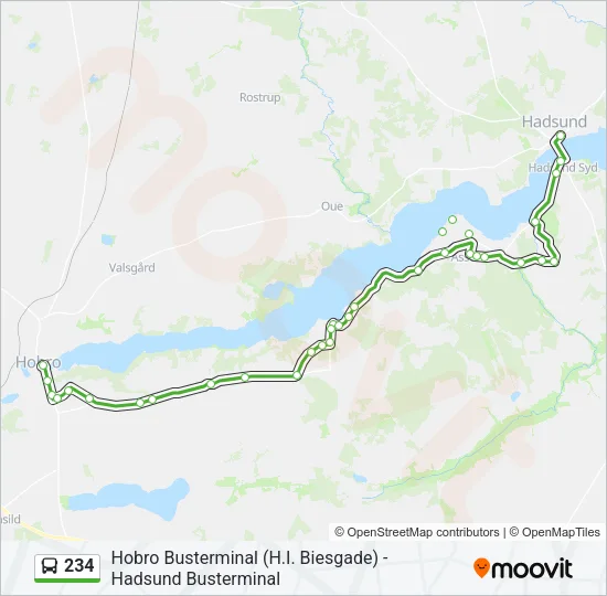 234 Bus Line Map