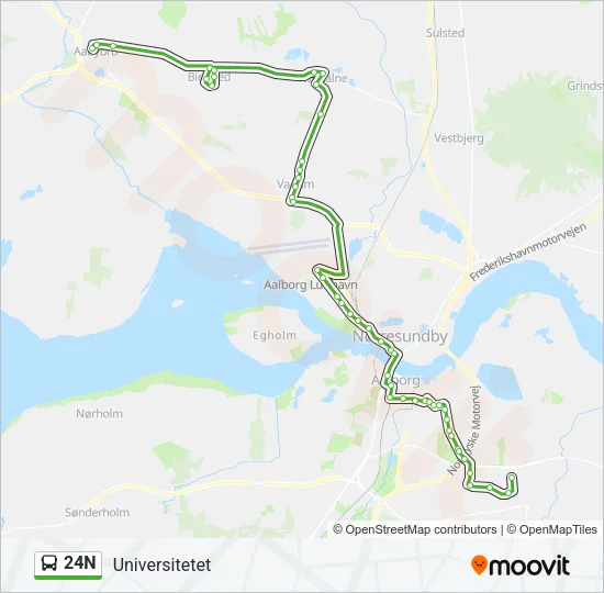 24N Bus Line Map