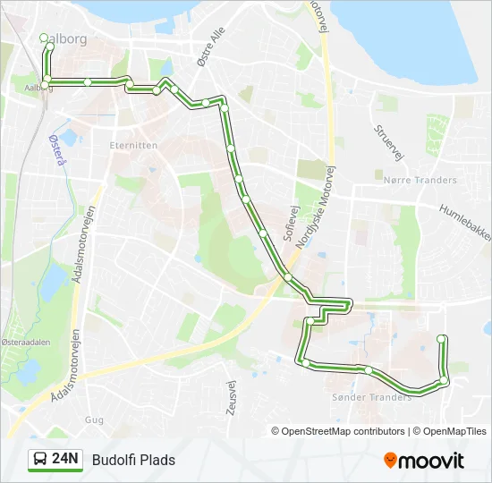 24N Bus Line Map