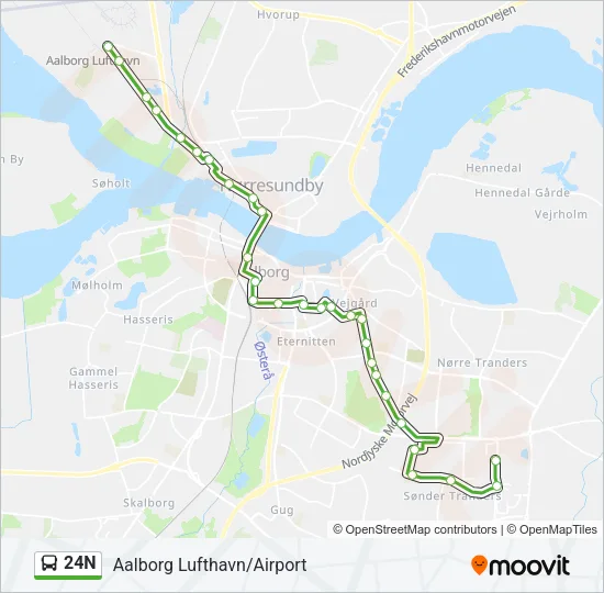 24N Bus Line Map
