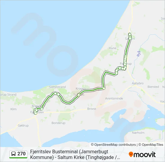 270 Bus Line Map