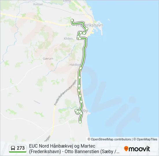 273 Bus Line Map