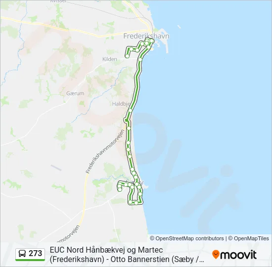 273 Bus Line Map