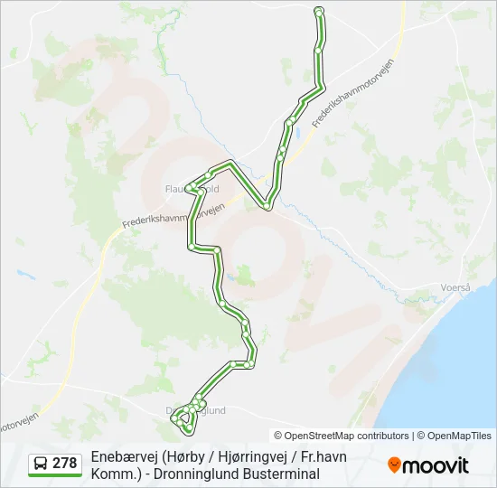 278 Bus Line Map