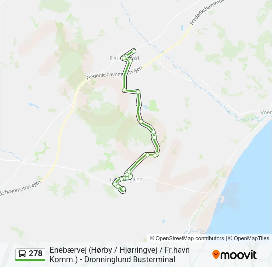 278 Bus Line Map