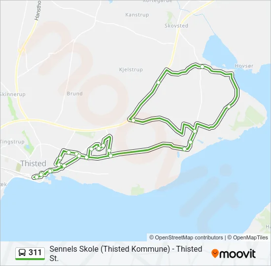 311 Bus Line Map