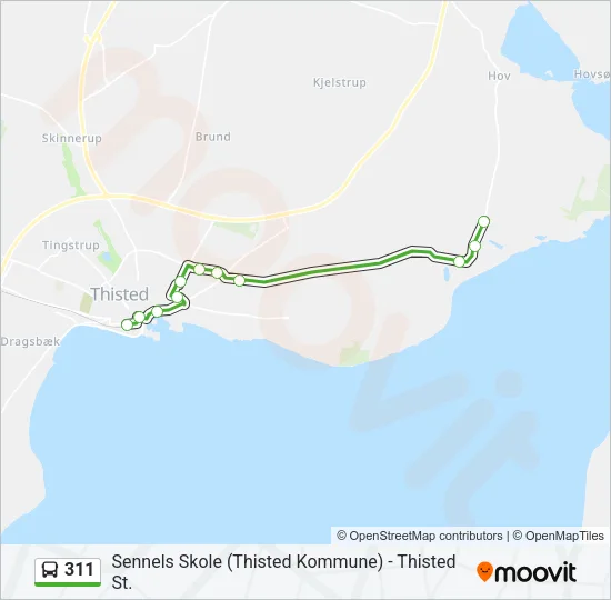311 Bus Line Map